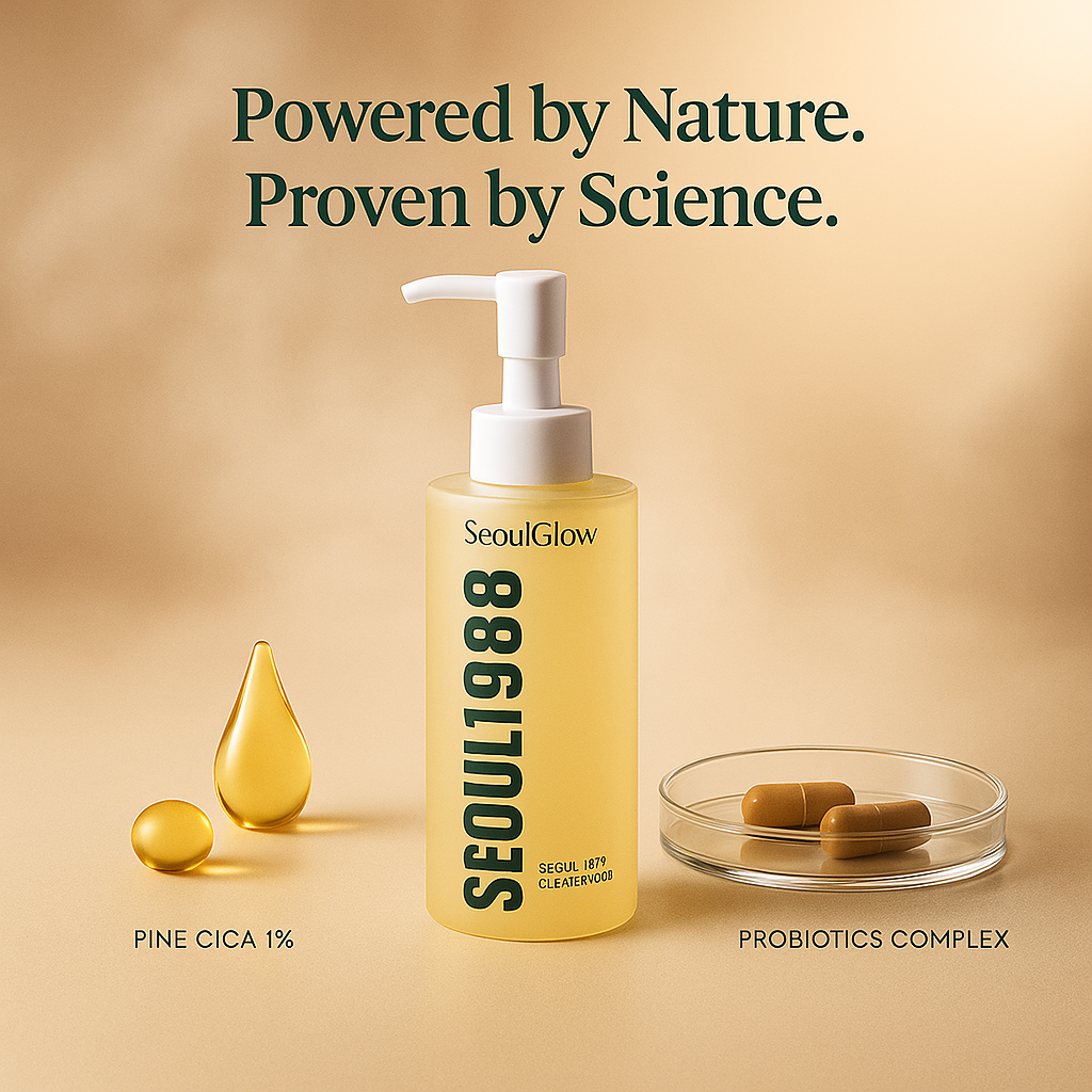 SeoulGlow™ - Oil Pulling Cleanser : Pine Cica 1% + Probiotics