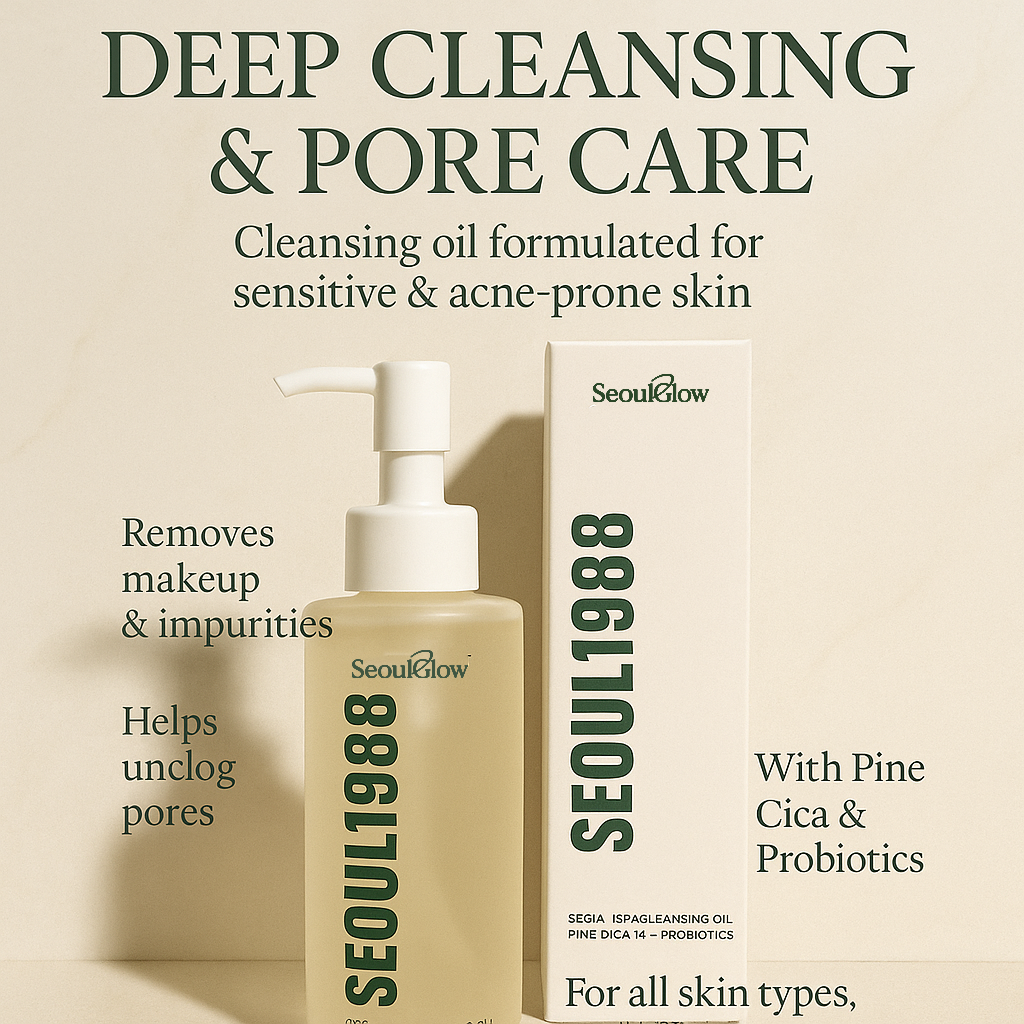 SeoulGlow™ - Oil Pulling Cleanser : Pine Cica 1% + Probiotics