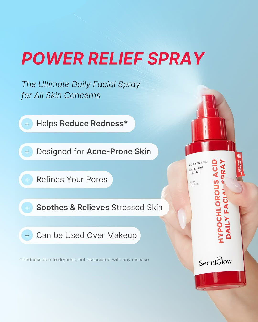 SeoulGlow™ - Spray: Hypochlorous Acid Mist
