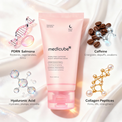 Medicube™ PDRN Pink Caffeine Wrapping Mask
