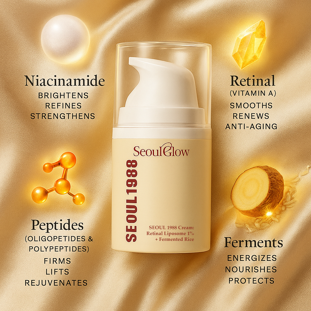 SeoulGlow™ 1988 Cream: Retinal Liposome 1% + Fermented Rice