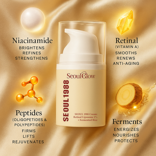 SeoulGlow™ 1988 Cream: Retinal Liposome 1% + Fermented Rice