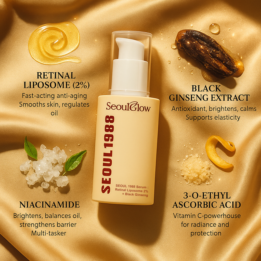 SeoulGlow™ - Serum : Retinal Liposome 2% + Black Ginseng