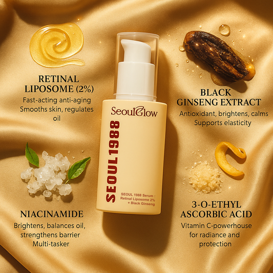 SeoulGlow™ - Serum : Retinal Liposome 2% + Black Ginseng
