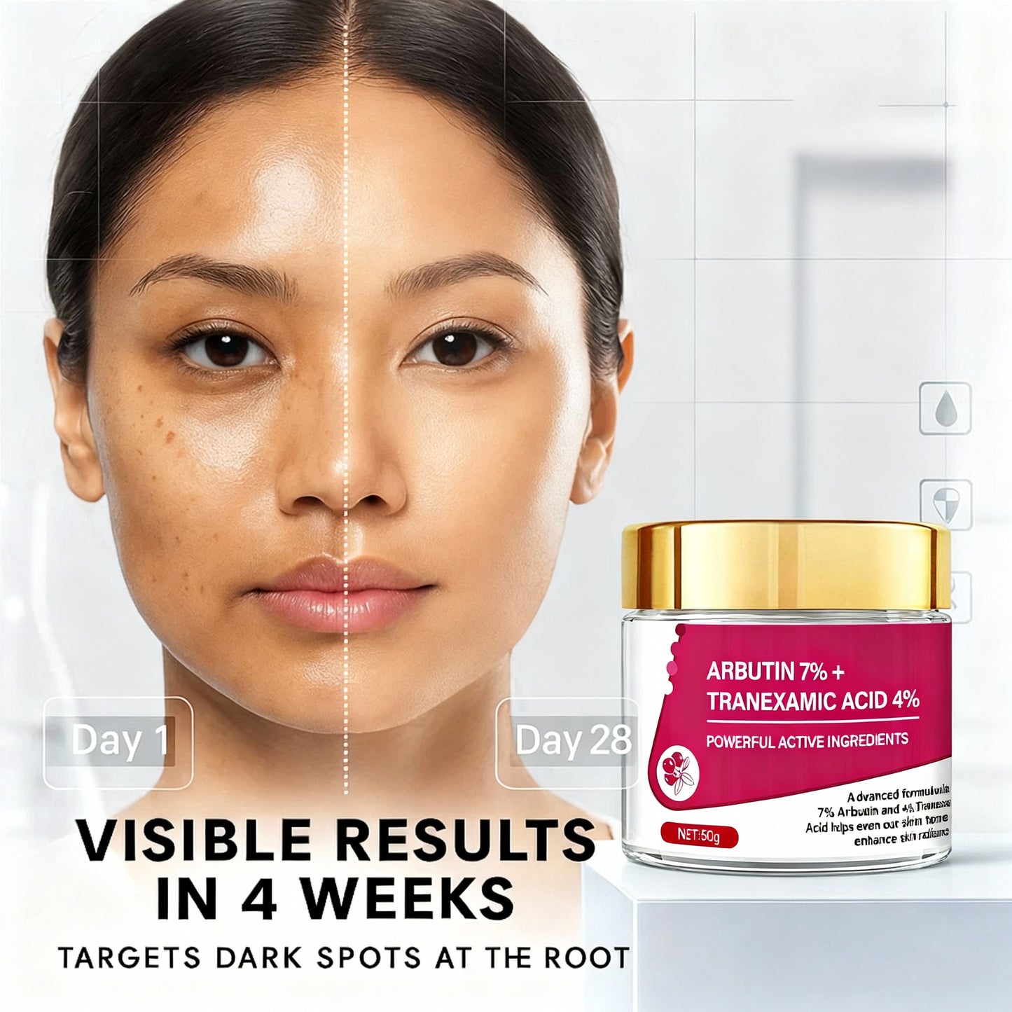 SeoulGlow™ Revive Cream: Arbutin 7% + Traneaxamic Acid 4%