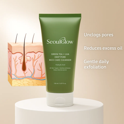 SeoulGlow™  Premium Green Tea + LHA Deep Pore Cleanser