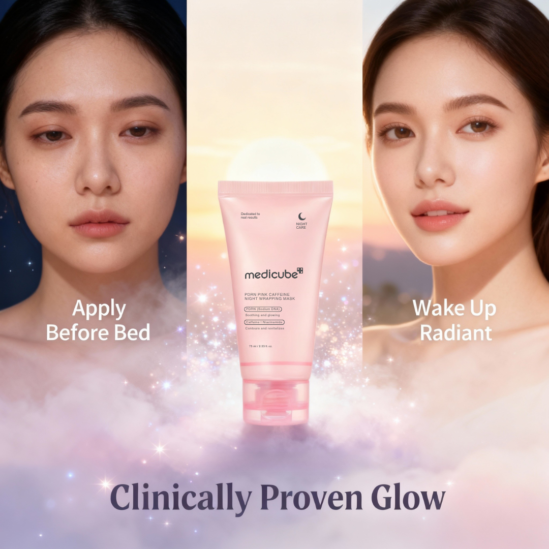 Medicube™ PDRN Pink Caffeine Wrapping Mask