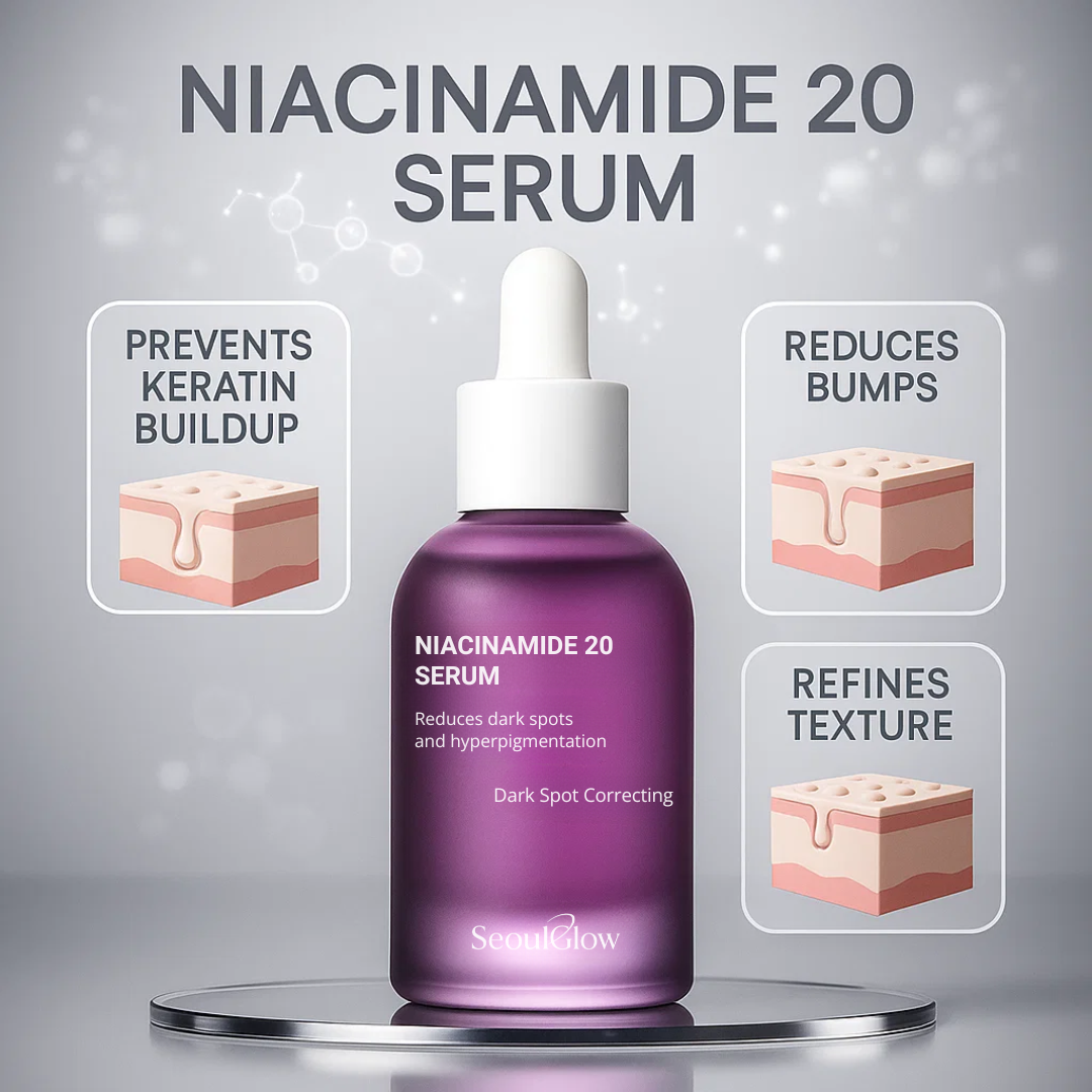 SeoulGlow™ Niacinamide 20% Glutathione + TXA Brightening Face Serum