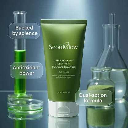 SeoulGlow™  Premium Green Tea + LHA Deep Pore Cleanser