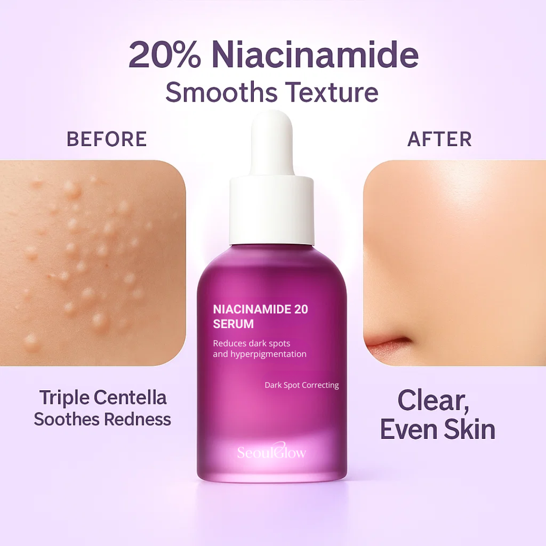 SeoulGlow™ Niacinamide 20% Glutathione + TXA Brightening Face Serum