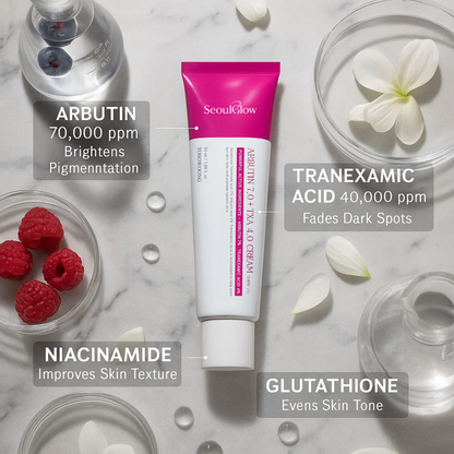 SeoulGlow™ Revive Cream: Abutin 7% + Traneaxamic Acid 4%