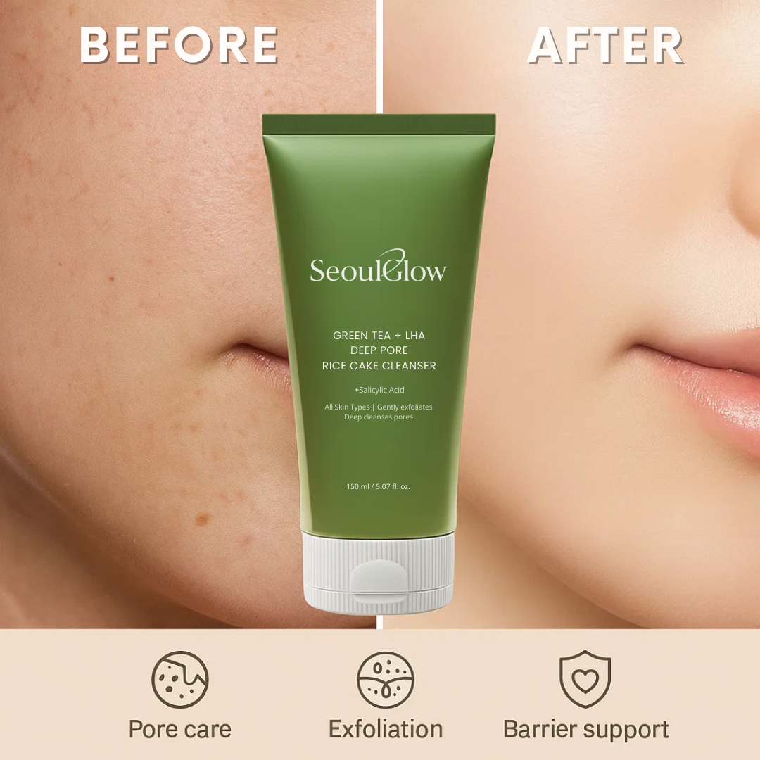 SeoulGlow™  Premium Green Tea + LHA Deep Pore Cleanser