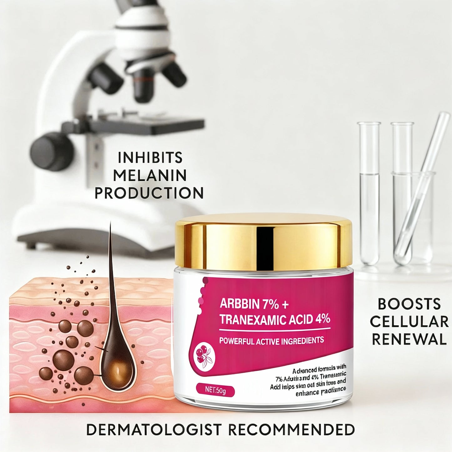 SeoulGlow™ Revive Cream: Arbutin 7% + Traneaxamic Acid 4%