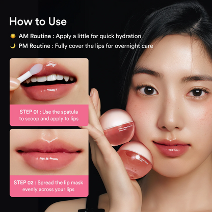 SeoulGlow™ PDRN Peptide Lip Mask- Overnight Formula