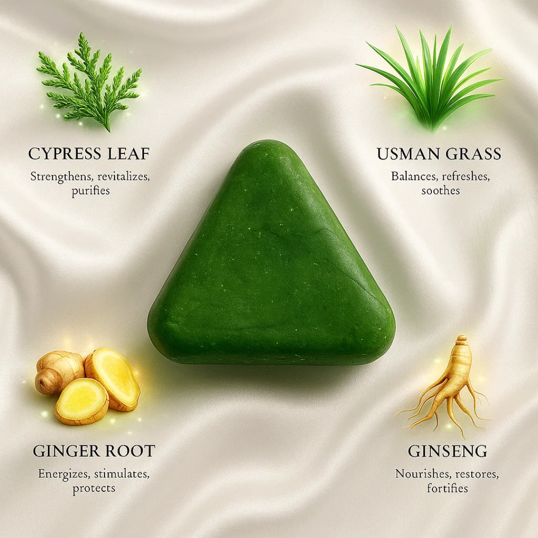 SeoulGlow™ Cypress Leaf Hair Growth Soap