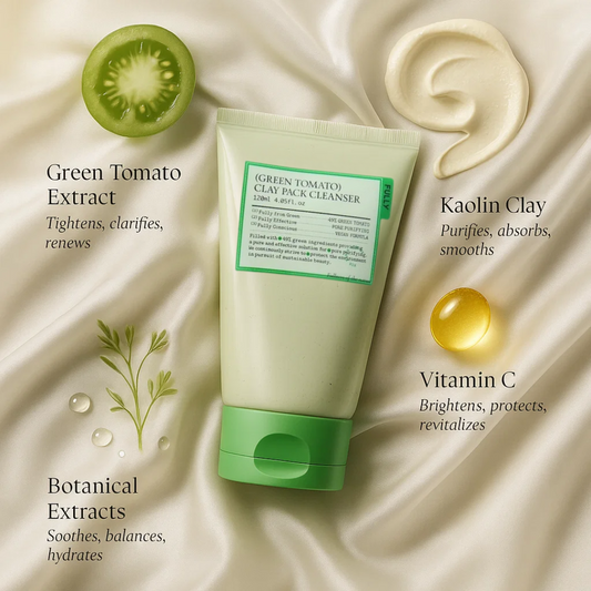 SeoulGlow™ Green Clay Pack Cleanser