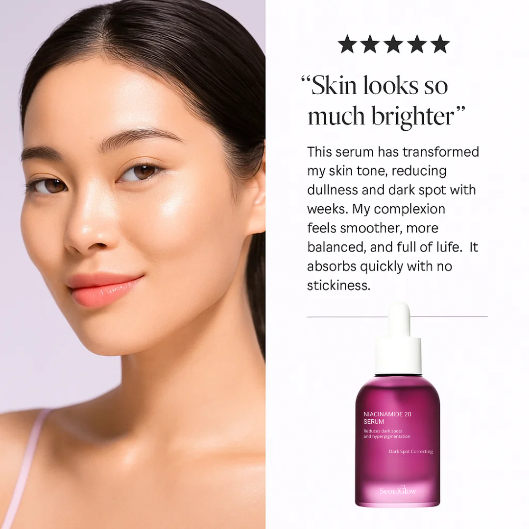 SeoulGlow™ Niacinamide 20% Glutathione + TXA Brightening Face Serum