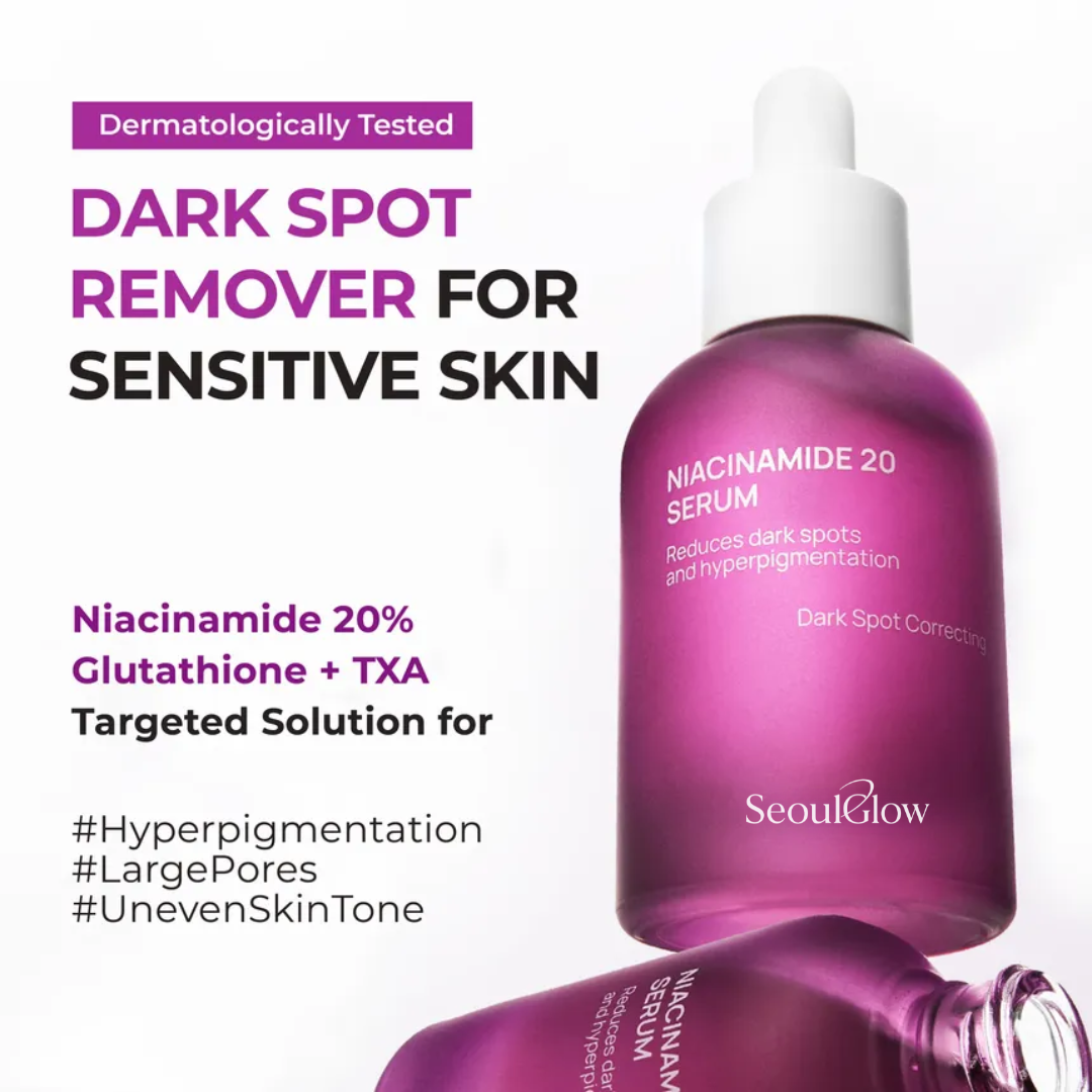 SeoulGlow™ Niacinamide 20% Glutathione + TXA Brightening Face Serum