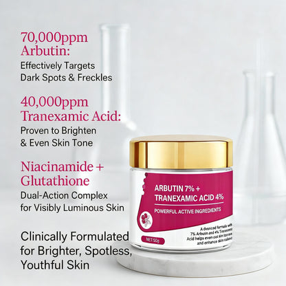 SeoulGlow™ Revive Cream: Arbutin 7% + Traneaxamic Acid 4%